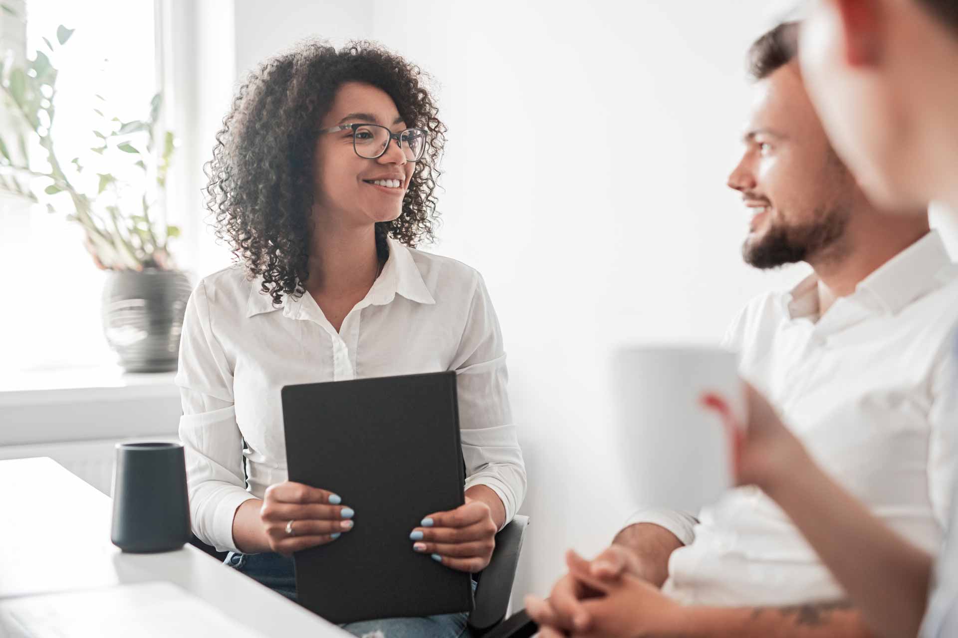 iStock-1475823084 two people conversing